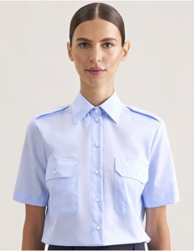 SEI-080666-Womens Pilot Blouse Regular Fit Shortsleeve